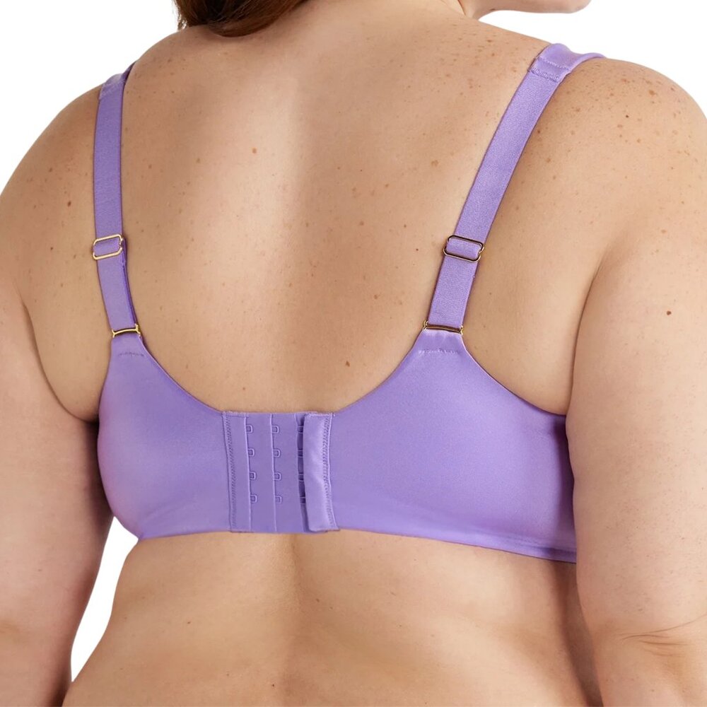 Joyspun Underwire Balconette Bra Plus Size 46DD Full Figure Lightly Padded Purpl - Picture 3 of 5